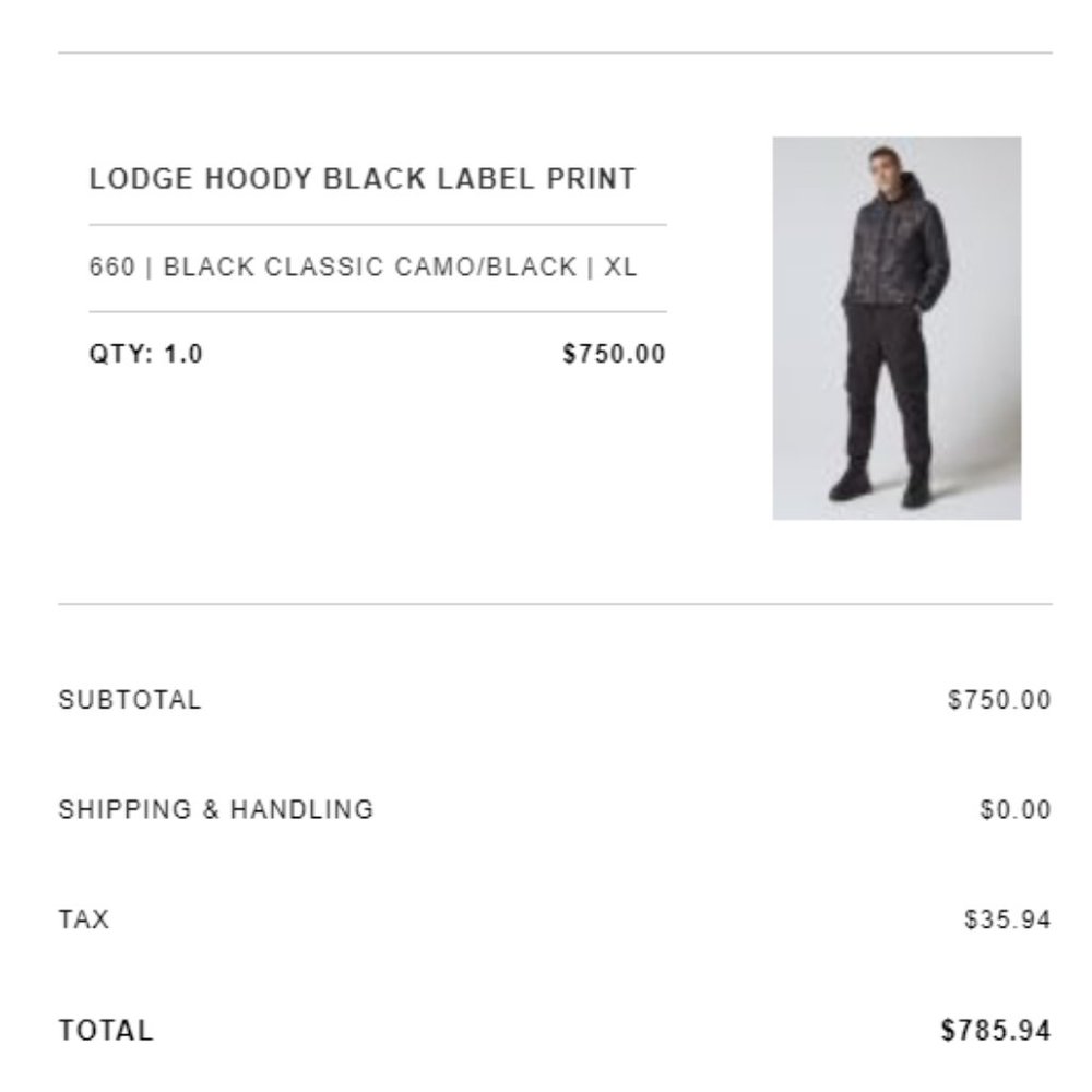 Men's Canada Goose Lodge Hoody Black Label Camo - XL